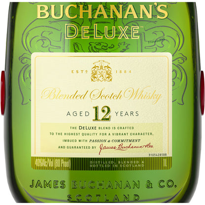Buchanan's Blended Scotch Deluxe 12 Yr 80 - 1.0L - Front Label