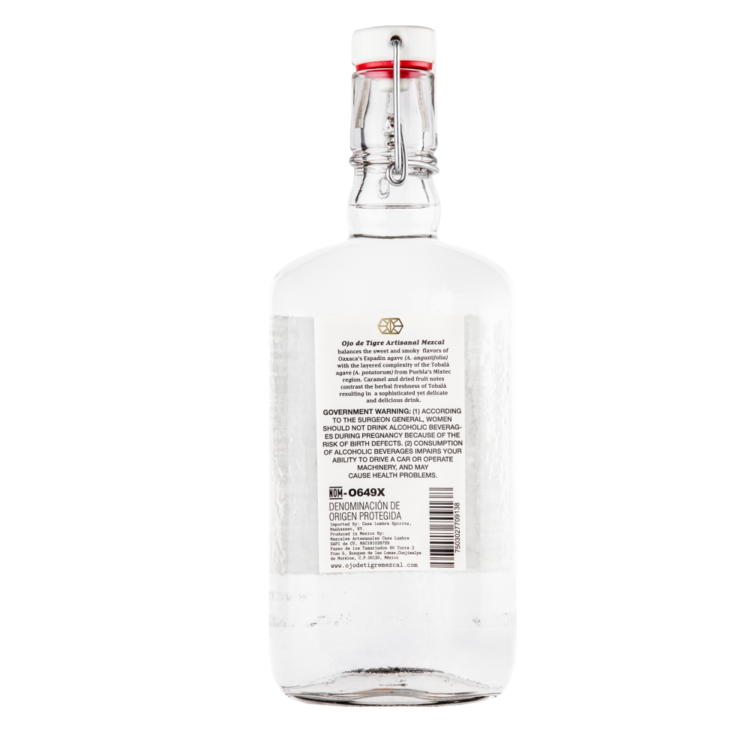 Ojo De Tigre Mezcal Artesanal Joven 80 - 750ML