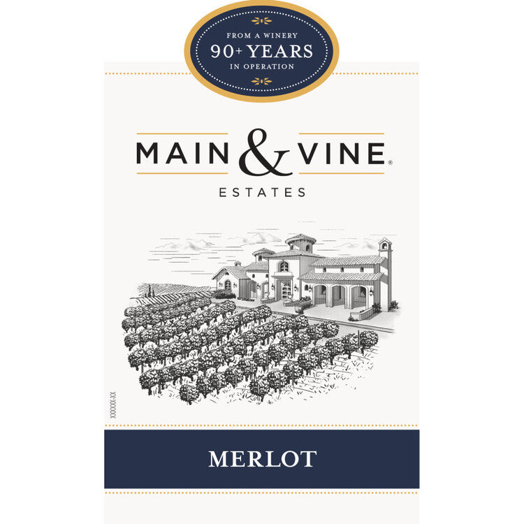 Beringer Main & Vine Merlot California - 750ML - Front Label