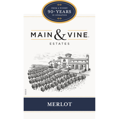Beringer Main & Vine Merlot California - 750ML - Front Label