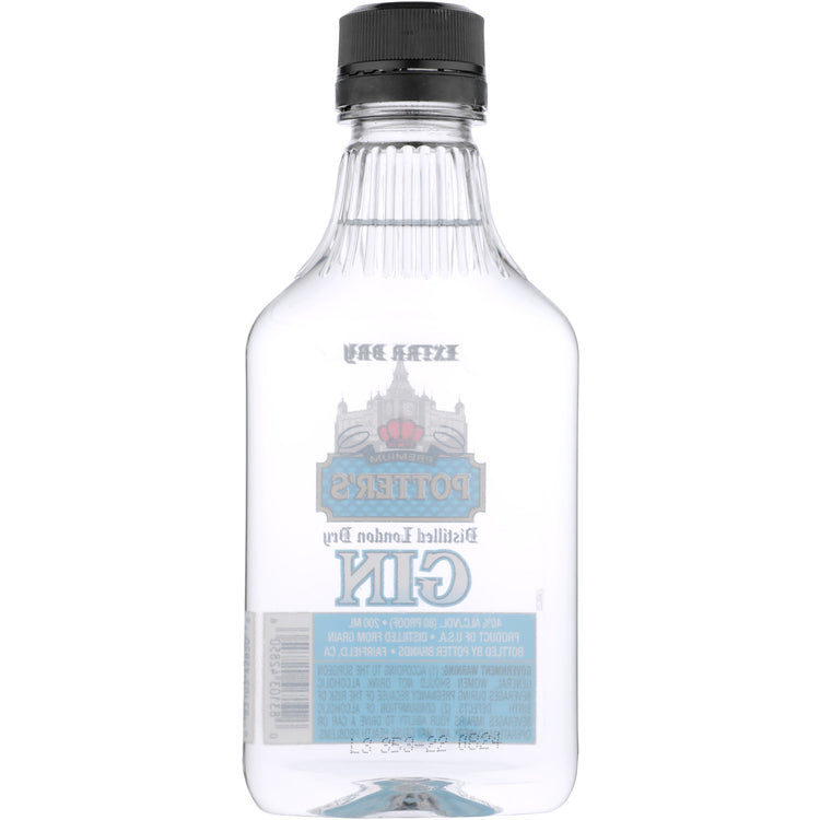 Potter's London Dry Gin 80 - 200ML - Back