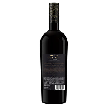 Ruffino Toscana Rosso Modus Primo 2019 Wood Box - 750ML - Back