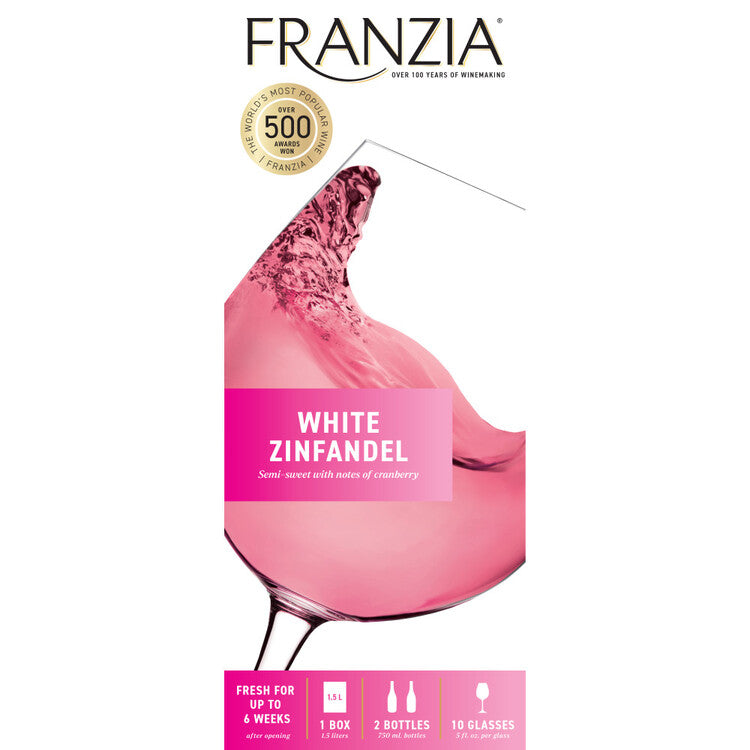 Franzia White Zinfandel International - 1.5L - Front Label