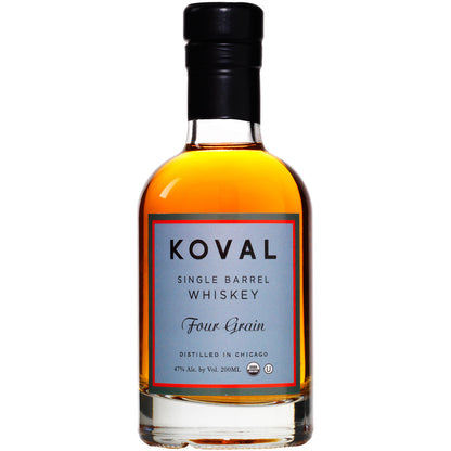 Koval Blended American Whiskey Single Barrel Four Grain 94 - 200ML - Front