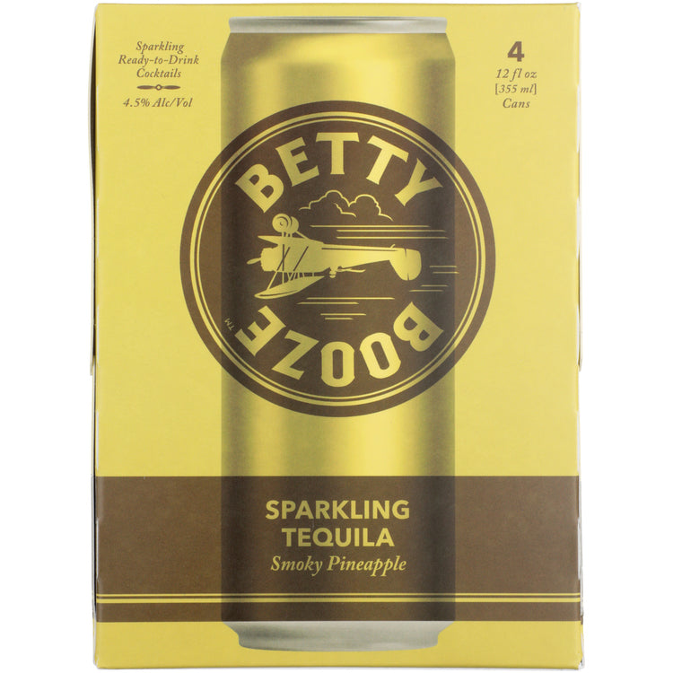 Betty Booze Sparkling Tequila Smoky Pineapple Cocktail - 355ML - Front