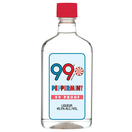 99 Brand Peppermint Schnapps Peppermint 99 - 375ML - Front