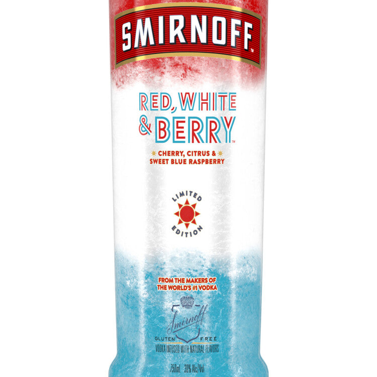 Smirnoff Red White & Berry Flavored Vodka 60 - 750ML - Front Label