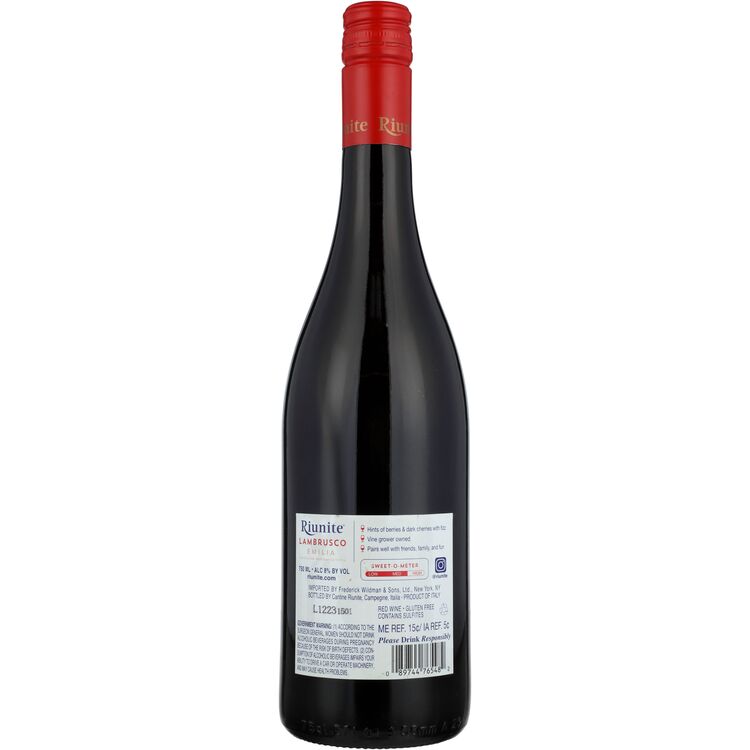 Riunite Lambrusco Emilia - 1.5L - Back