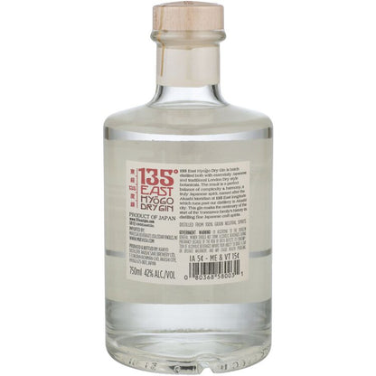 135 East Dry Gin Hyogo 84 - 750ML - Back