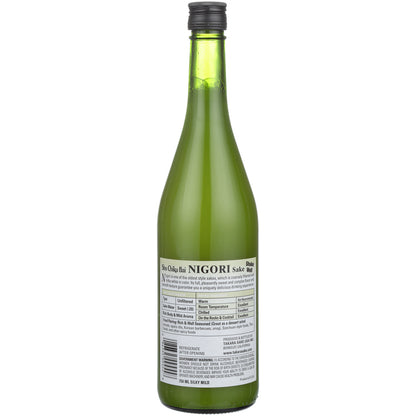 Sho Chiku Bai Junmai Nigori Sake - 750ML - Back