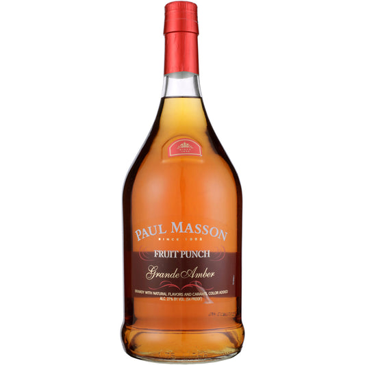 Paul Masson Fruit Punch Flavored Brandy Grande Amber 54 - 1.75L - Front