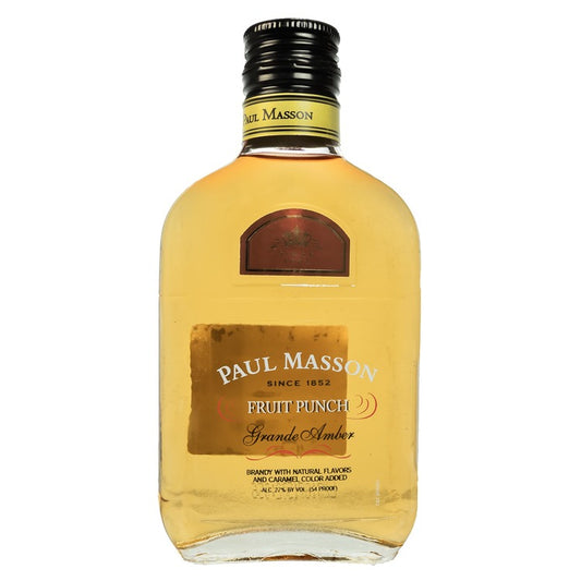 Paul Masson Fruit Punch Flavored Brandy Grande Amber 54 - 200ML - Front