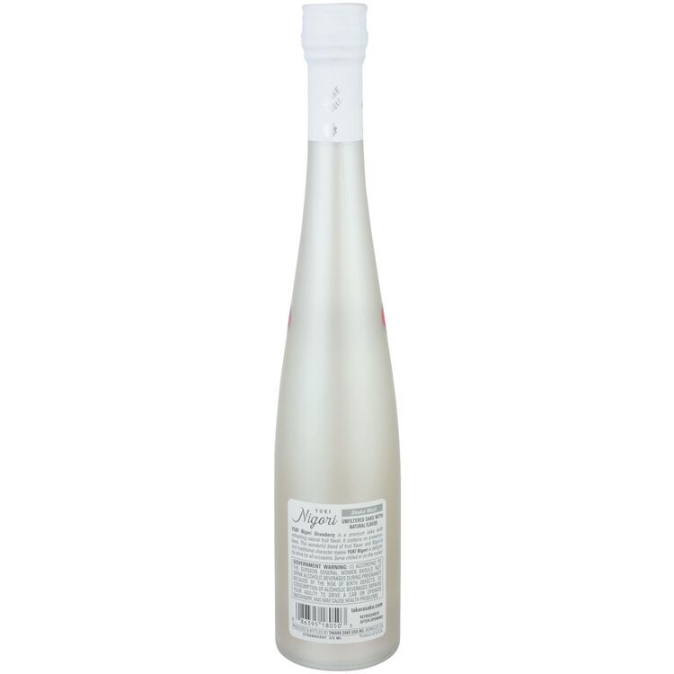 Yuki Strawberry Flavored Nigori Sake - 375ML - Back