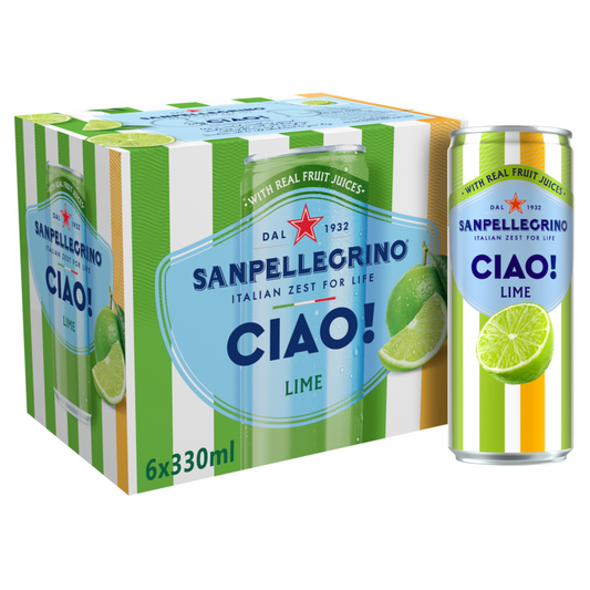 San Pellegrino Ciao! Lime Soft Drink Beverage - 330ML - Front