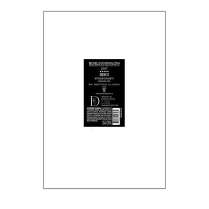Sassetti Livio-Pertimali Brunello Di Montalcino Dieci 2007 - 750ML - Back