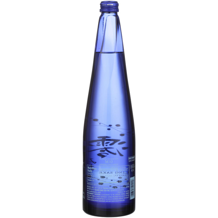 Sho Chiku Bai Sparkling Sake Mio Shirakabe Gura - 750ML - Back