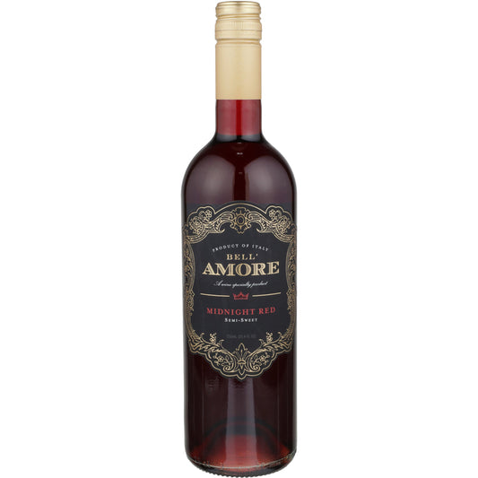 Bell'Amore Midnight Red Semi-Sweet Italy - 750ML - Front