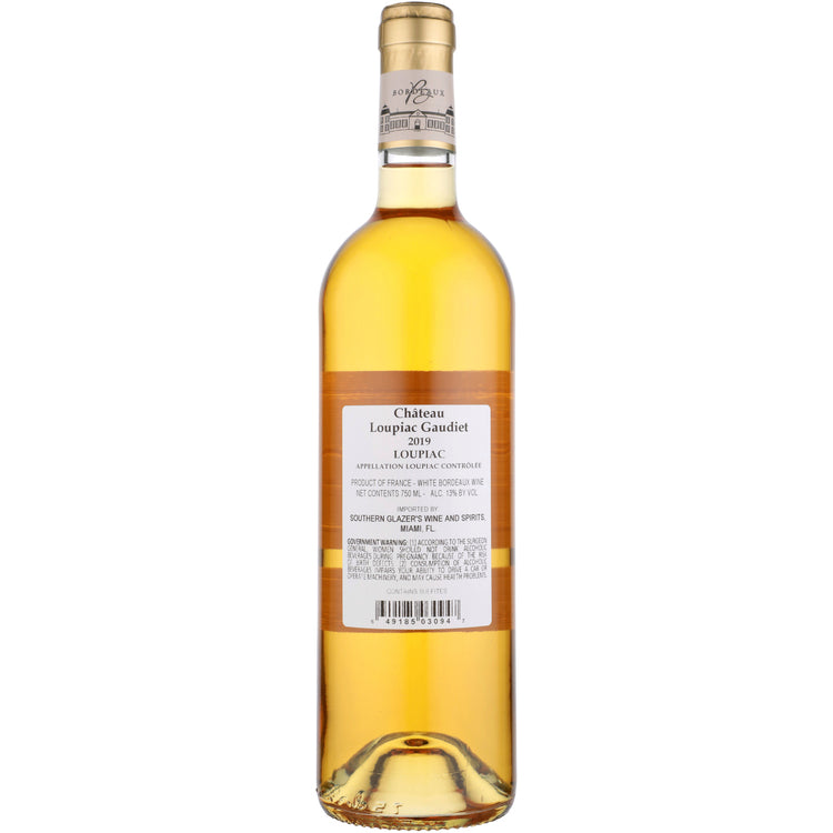 Chateau Loupiac Gaudiet Loupiac 2019 - 750ML - Back