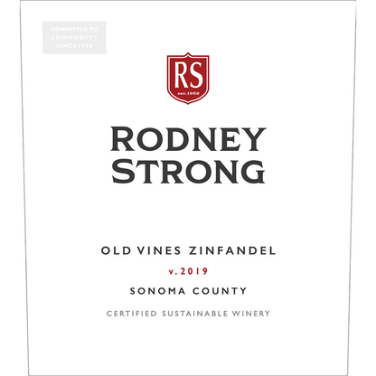 Rodney Strong Zinfandel Old Vines Sonoma County 2019 - 750ML