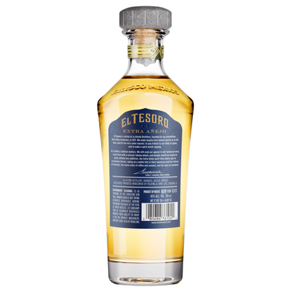 El Tesoro Tequila Extra Anejo 80 - 750ML - Back