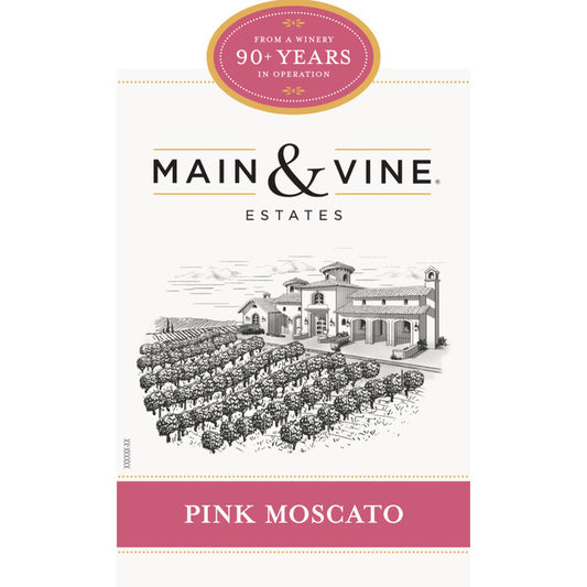 Beringer Main & Vine Pink Moscato California - 1.5L - Front Label