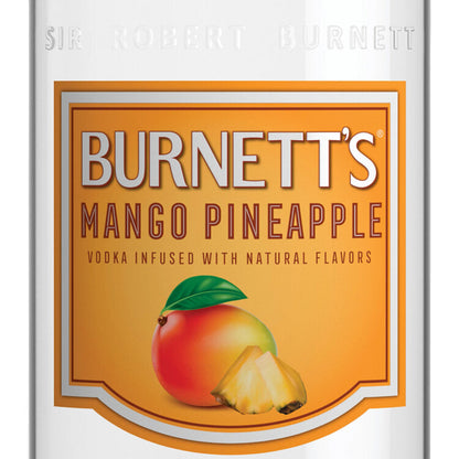Burnett's Mango Pineapple Flavored Vodka 60 - 750ML - Front Label