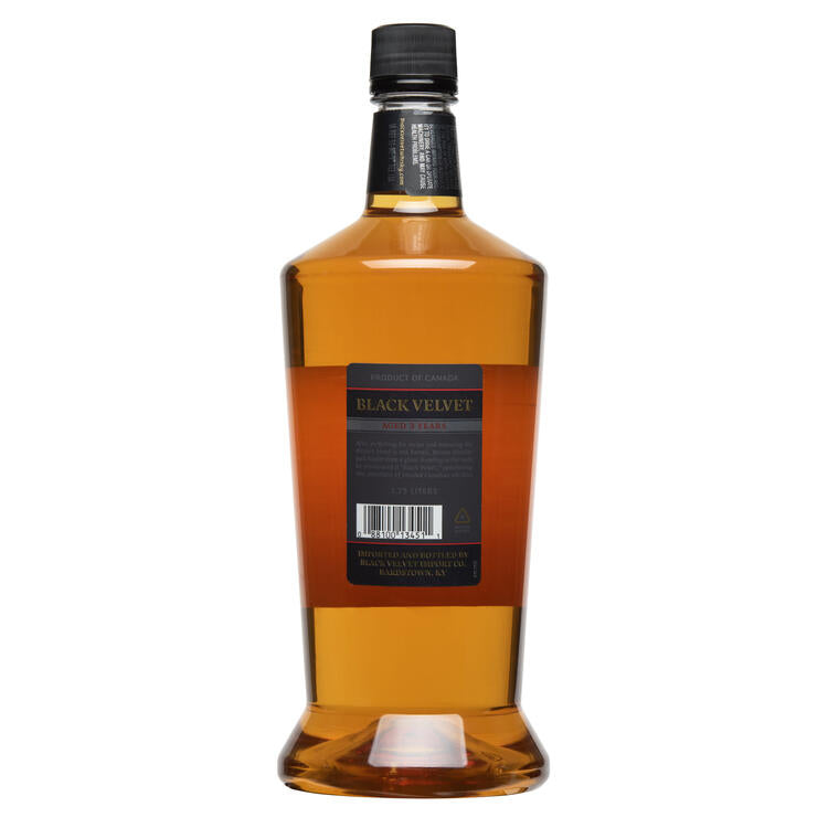 Black Velvet Canadian Whisky 3 Yr 80 - 1.75L - Back
