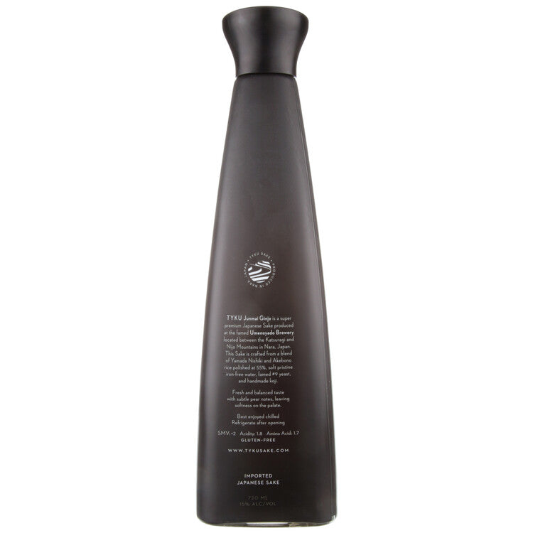 Tyku Junmai Ginjo Sake Super Premium - 720ML - Back