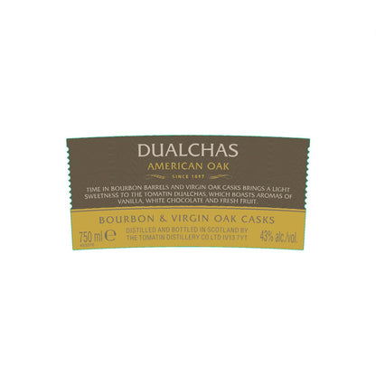 Tomatin Single Malt Scotch Dualchas 86 - 750ML - Front Label