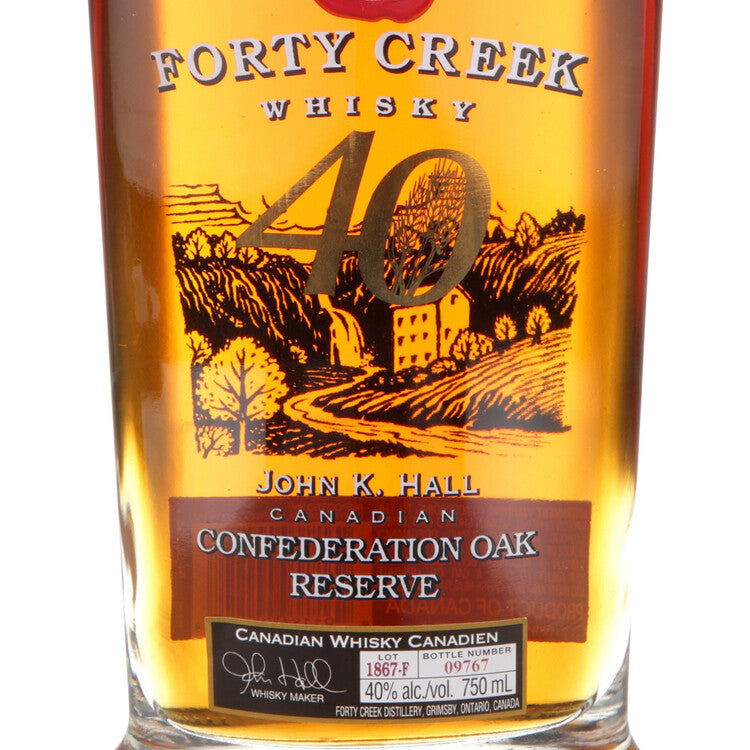 Forty Creek Canadian Whisky Confederation Oak Reserve 80 - 750ML - Front Label