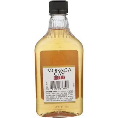 Moraga Cay Gold Rum 80 - 375ML - Back