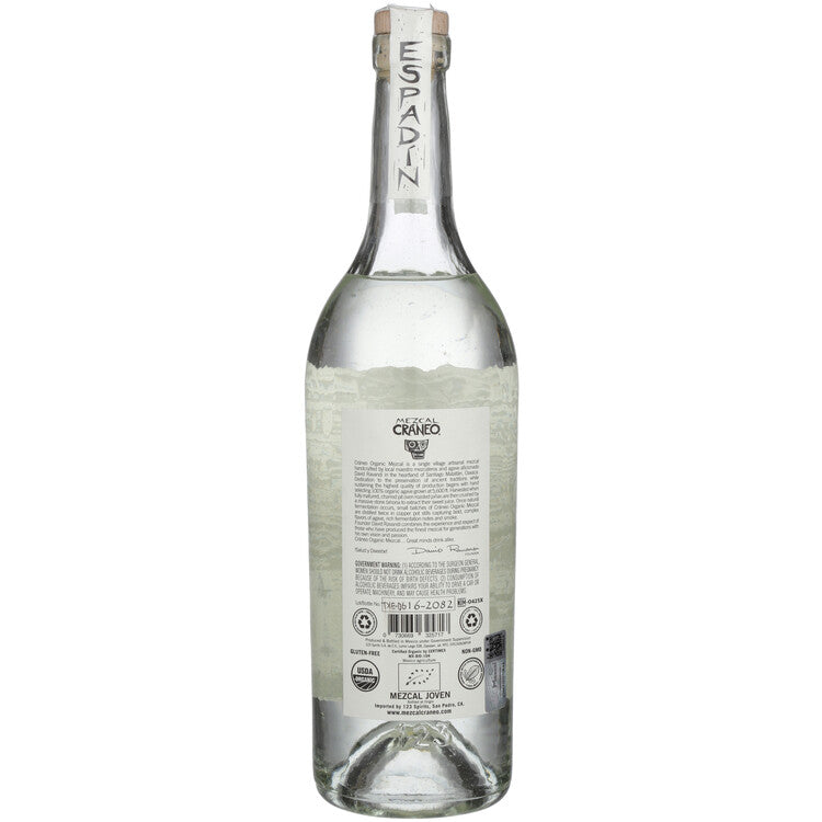 Craneo Mezcal Artesanal Single Village 84 - 750ML - Back