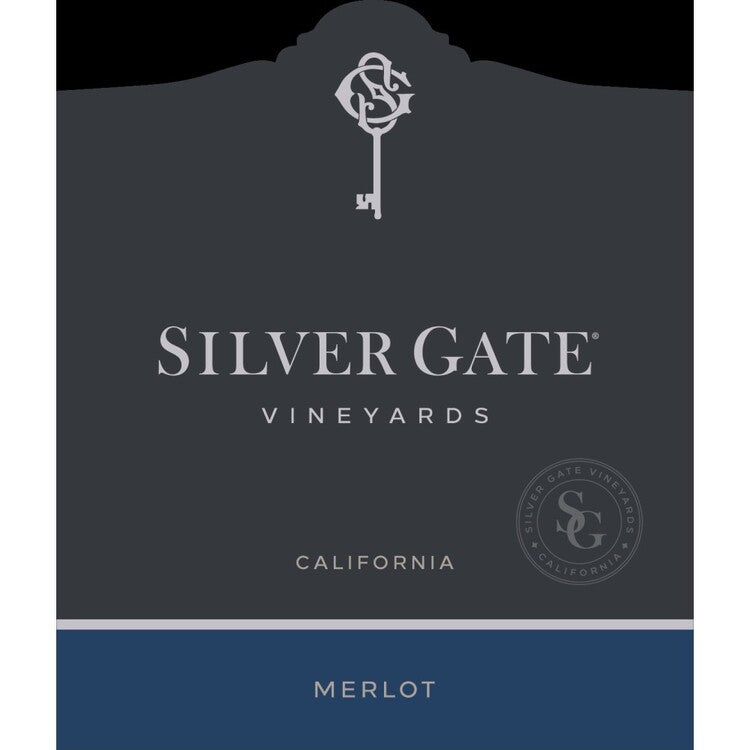 Silver Gate Vineyards Merlot California - 750ML - Front Label