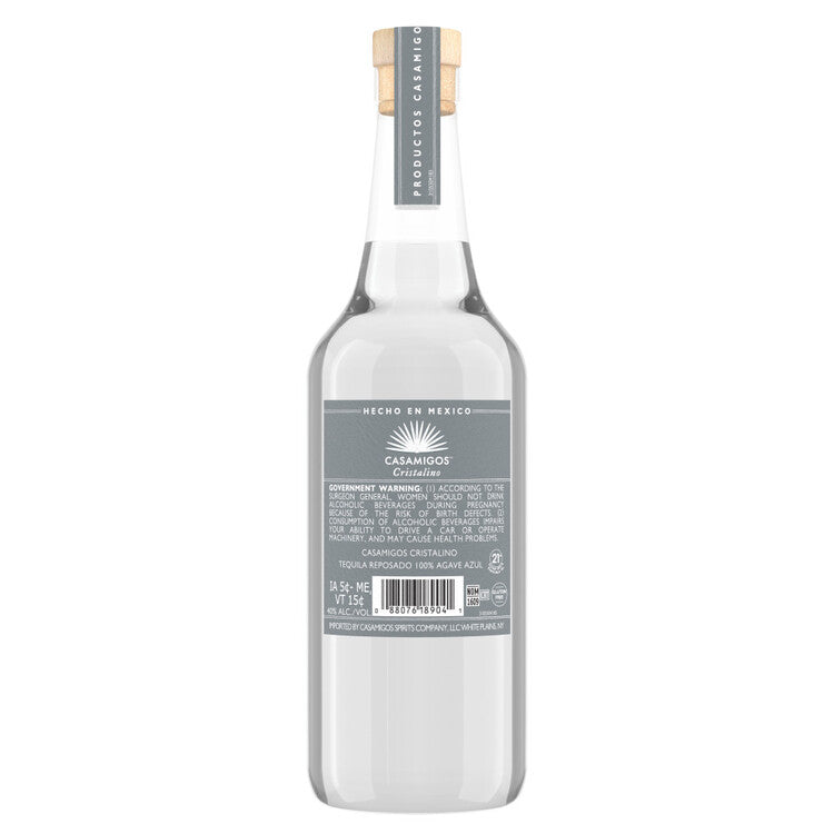 Casamigos Tequila Reposado Cristalino 80 - 750ML - Back