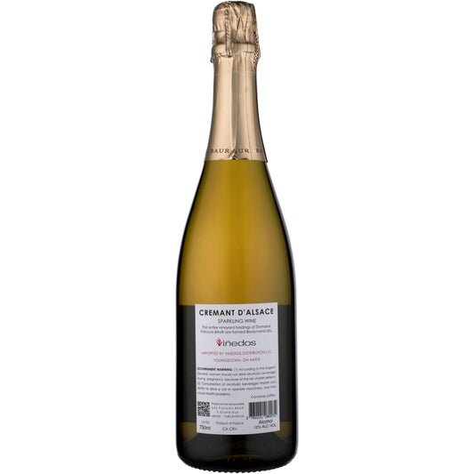 Francois Baur Cremant D'Alsace Brut Reserve - 750ML - Back