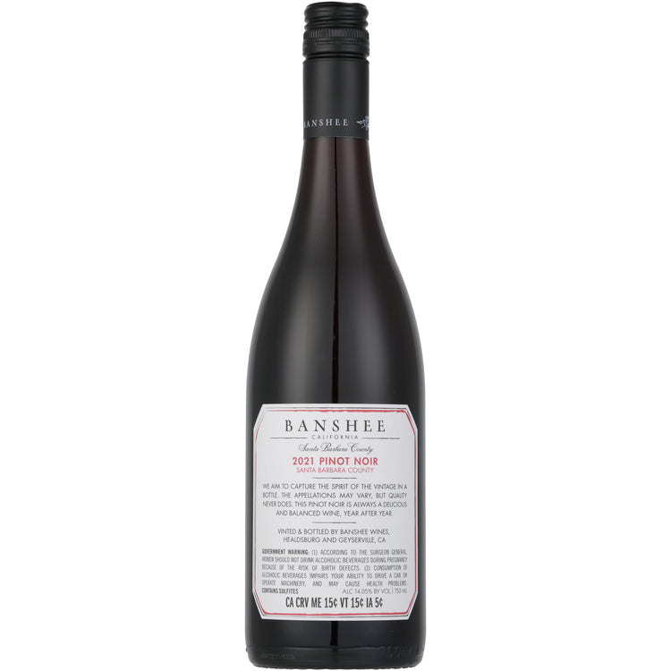 Banshee Pinot Noir Santa Barbara County 2021 - 750ML