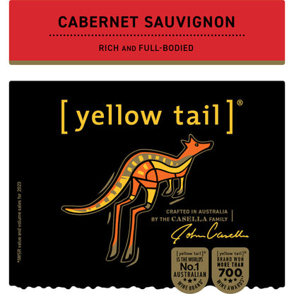 Yellow Tail Cabernet Sauvignon South Eastern Australia - 1.5L - Front Label