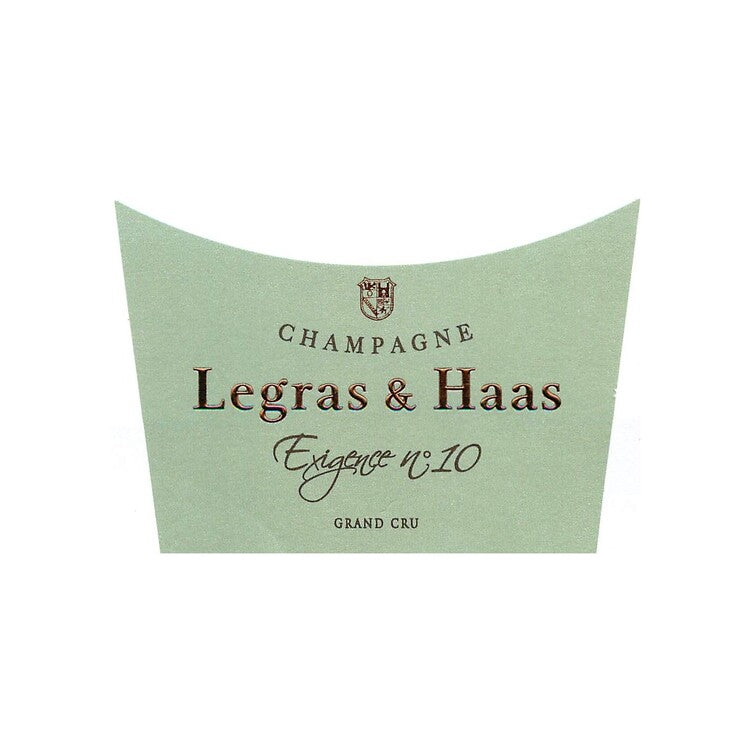 Legras & Haas Champagne Brut Exigence No 10 Grand Cru - 750ML - Front Label