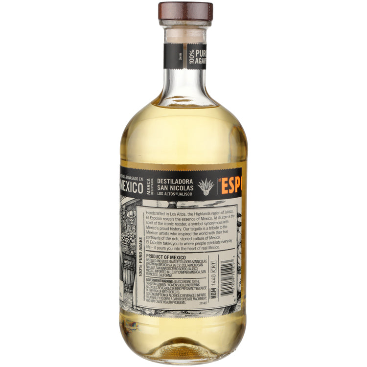 Espolon Tequila Reposado 80 - 1.0L - Back