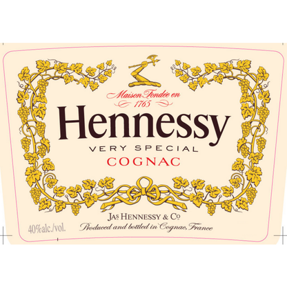 Hennessy Cognac Very Special 80 - 1.0L - Front Label