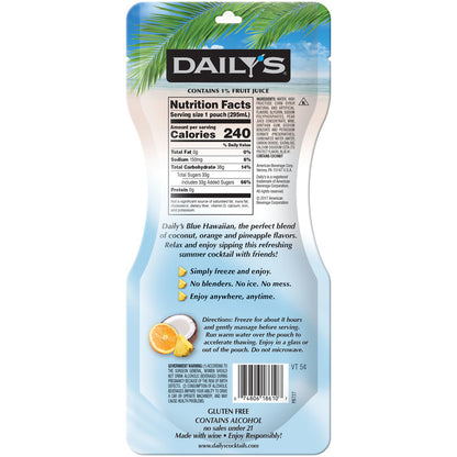 Daily'S Blue Hawaiian Wine Based Cocktail - 10 Z