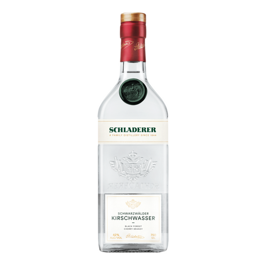Alfred Schladerer Schwarzwalder Kirschwasser Black Forest 84 - 750ML - Front