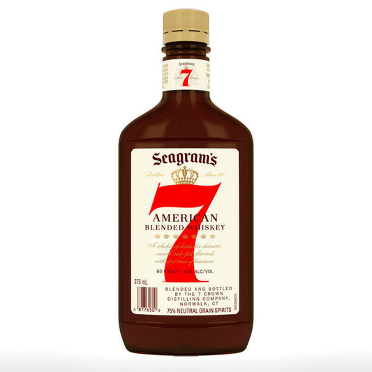Seagram's Blended American Whiskey 7 Crown 80 - 375ML - Front