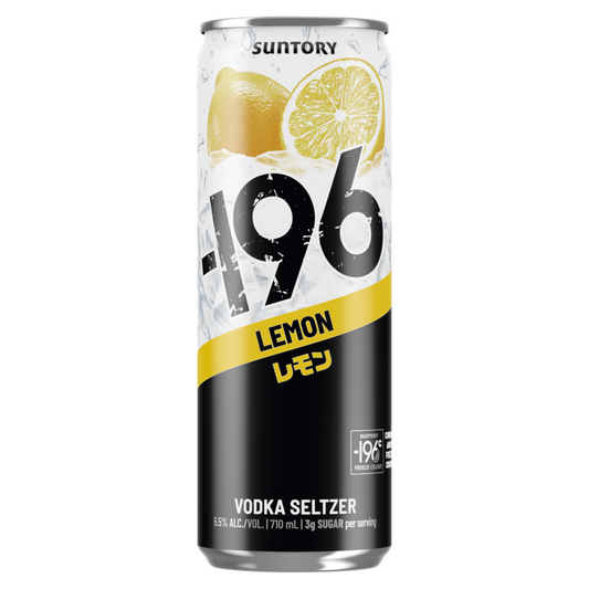 196 Lemon Vodka Seltzer Cocktail 11 - 710ML - Front