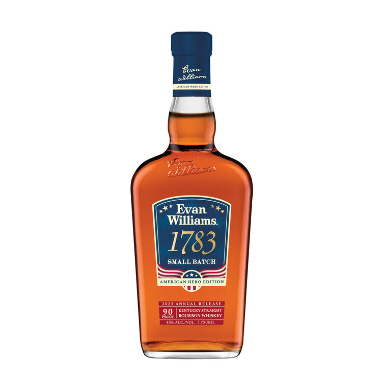 Evan Williams Straight Bourbon 1783 Small Batch American Hero Edition - 750ML - Front
