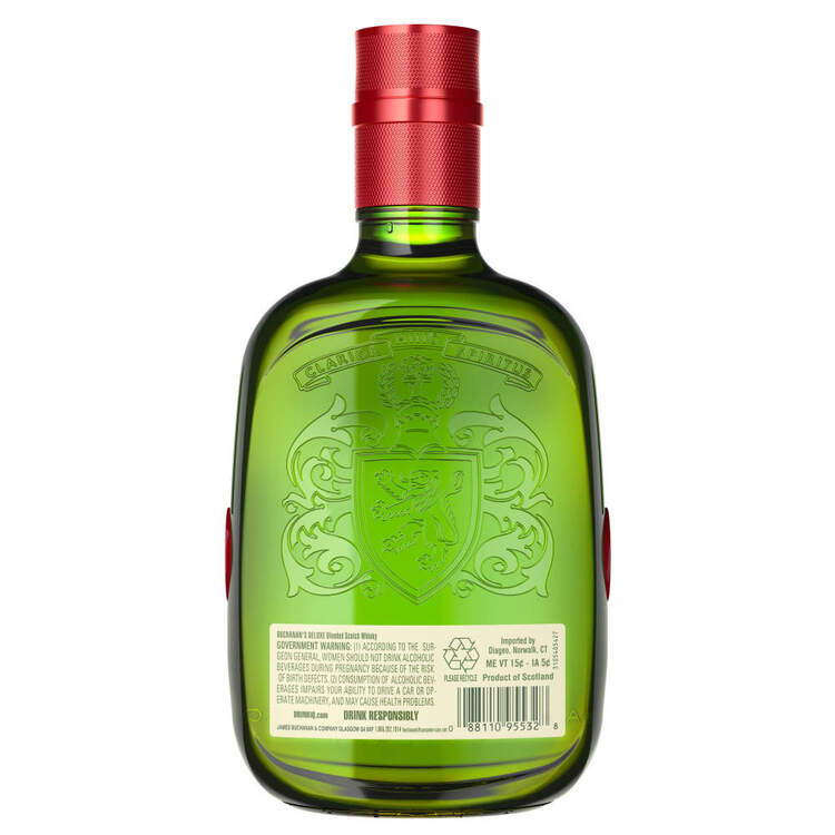 Buchanan's Blended Scotch Deluxe 12 Yr 80 - 750ML - Back