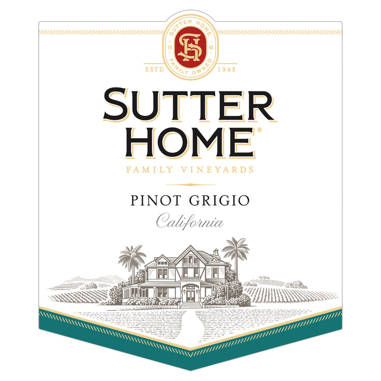 Sutter Home Pinot Grigio California - 750ML - Front Label