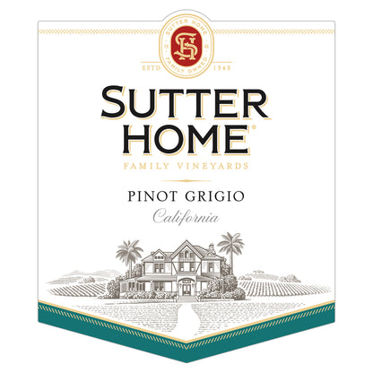Sutter Home Pinot Grigio California - 750ML - Front Label
