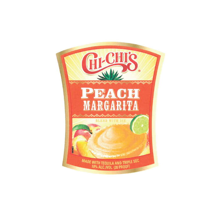 Chi Chi's Peach Margarita 25 - 1.75L - Front Label