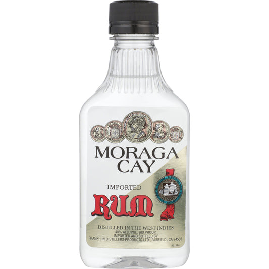 Moraga Cay Light White Rum 80 - 200ML - Front